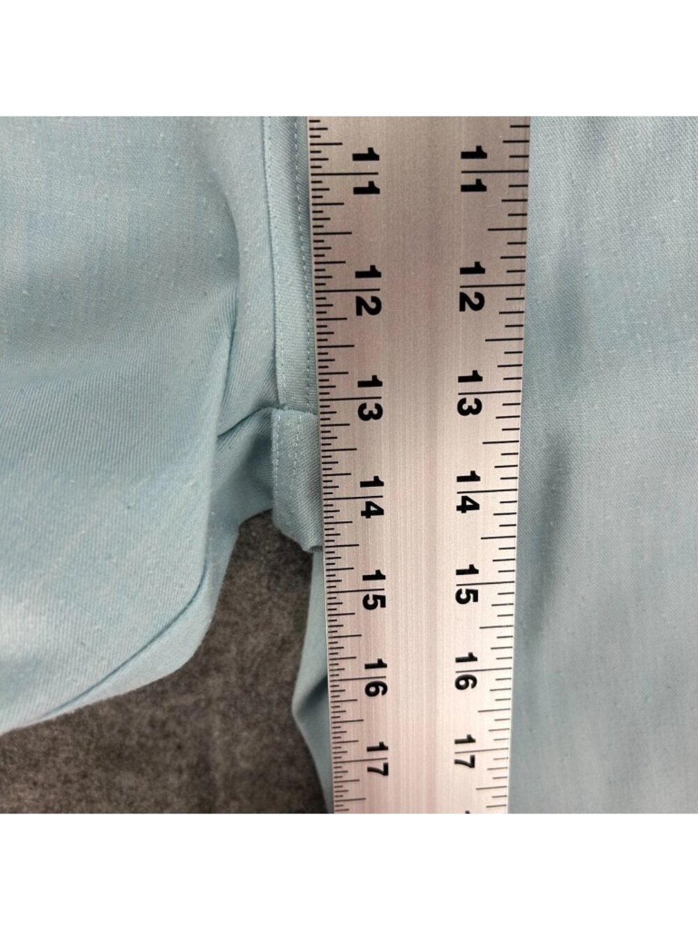 Travis Mathew Chino Shorts Mens 38 Light Blue Flat Front Classic "Read" - Picture 5 of 7